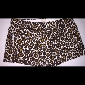 J. Crew Leopard print shorts